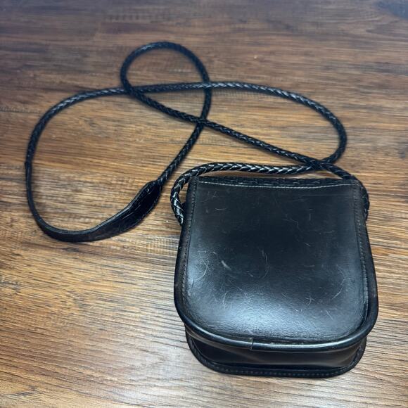 Brighton mini saddle purse woven crossbody leather bag VINTAGE 1995 - Picture 4 of 10